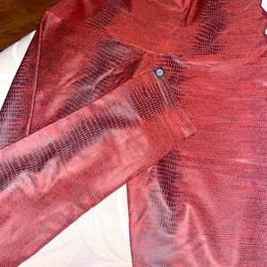 Onzie rustic snakeskin size S-M yoga leggings pants + bonus onzie strappy bra